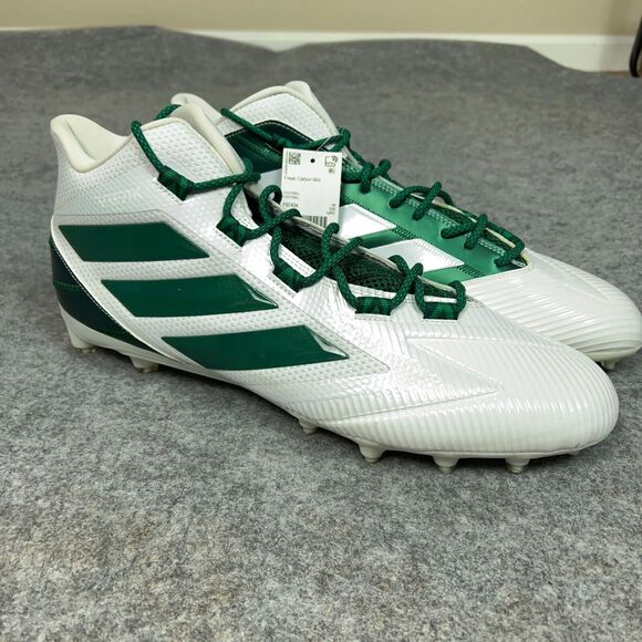 adidas Other - Adidas Mens Football Cleats 17 White Green Shoe Lacrosse Freak Carbon Mid B4
